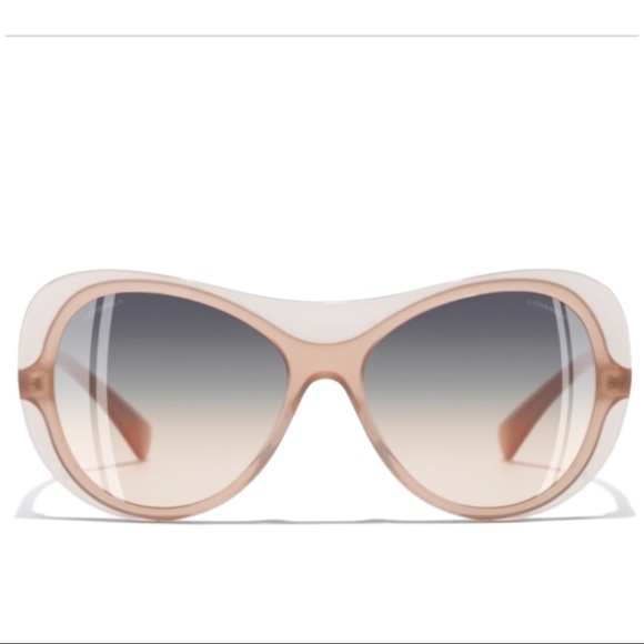 ❌TRADED❌Authentic 💕CHANEL BEIGE OVAL Sunglasses - Picture 8 of 8